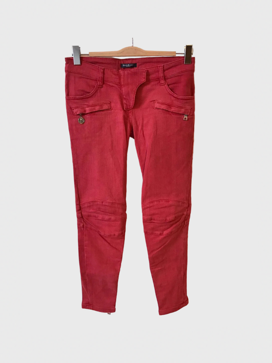 Jeans Balmain Biker T.38