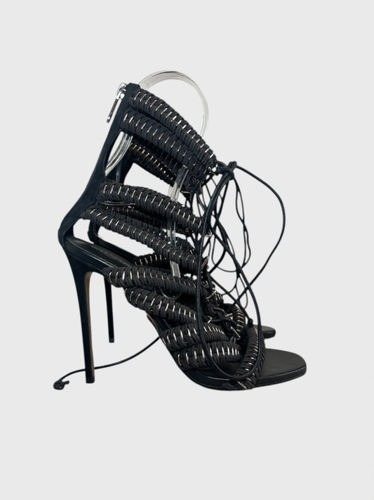 Sandales Balmain noires T.40