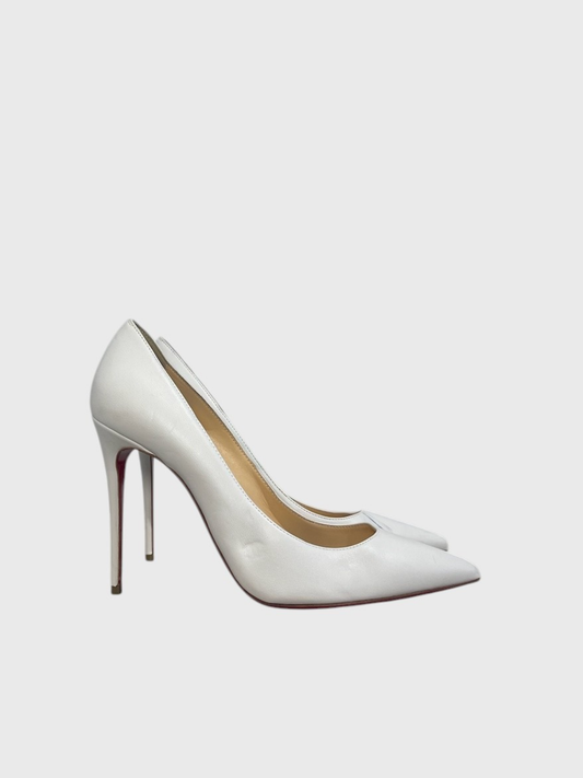 Escarpins Christian Louboutin blancs T.38