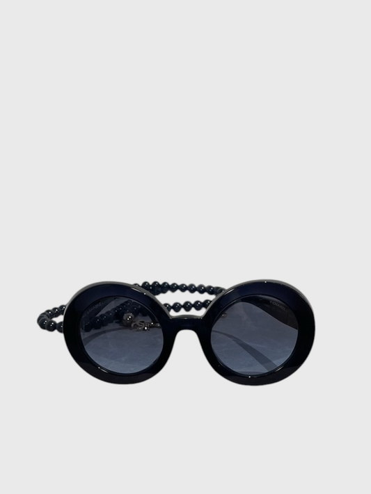 Lunettes de soleil Chanel bleu foncé