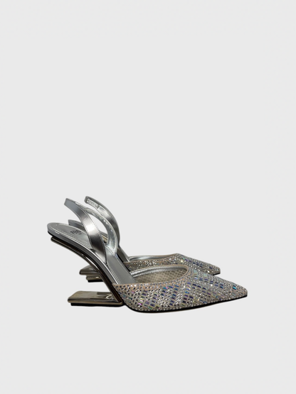 Escarpins Fendi argents T.36