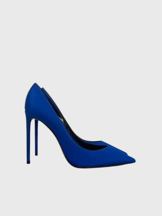 Escarpins Saint Laurent bleus T.38