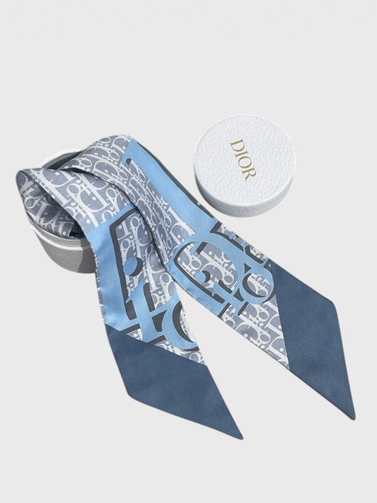 Foulard Mitzah Christian Dior bleu
