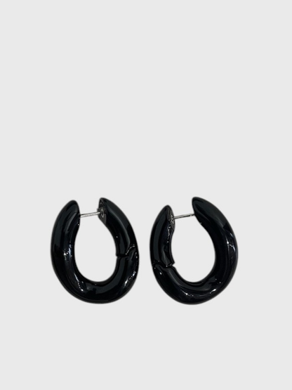 Boucles d'oreilles Balenciaga noires