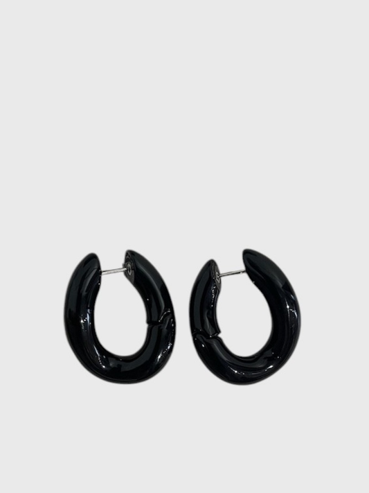Boucles d'oreilles Balenciaga noires