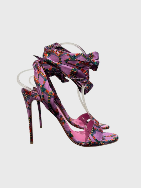 Sandales Christian Louboutin violettes T.38