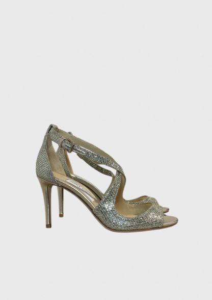 Sandales Jimmy Choo dorées T.38