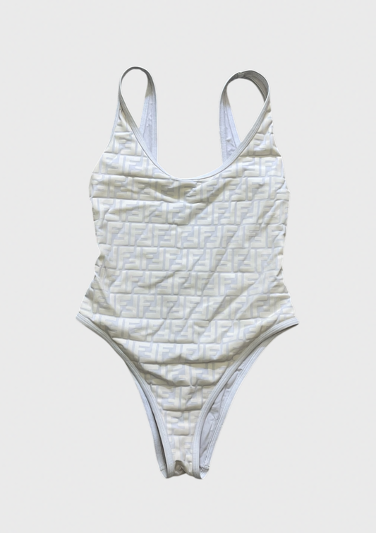 Maillot de bain Fendi blanc T.S