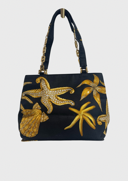 Sac Versace toile noire