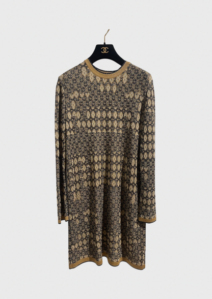 Robe Chanel dorée T.42