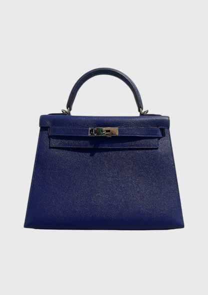 Sac Hermès Kelly 28 bleu