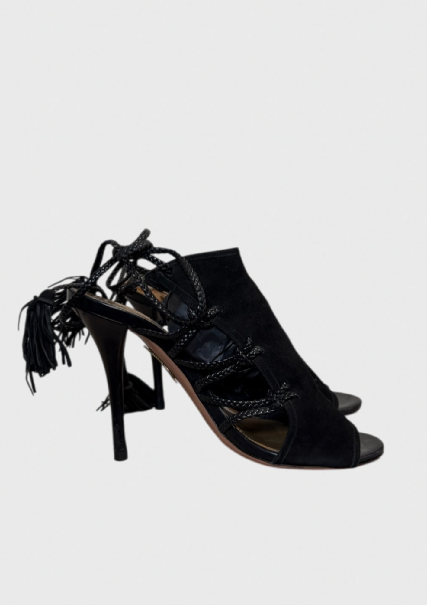 Sandales Aquazzura noires T.38