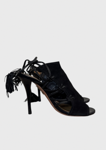 Sandales Aquazzura noires T.38