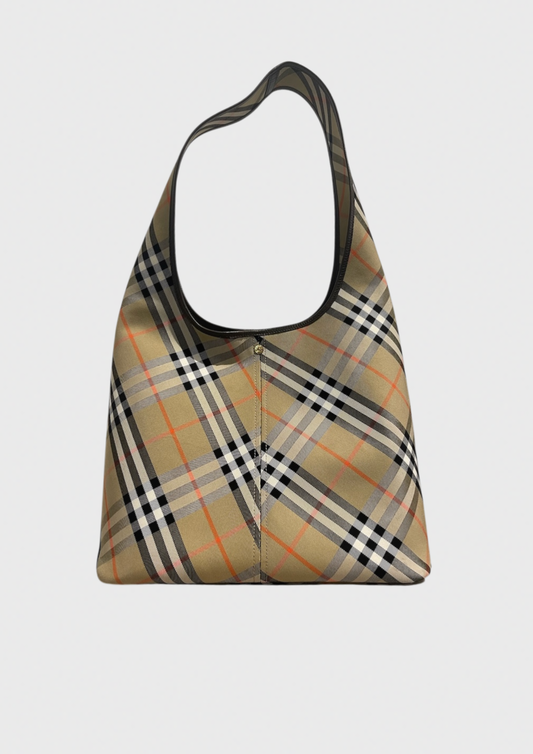 Sac Burberry Hobo à carreaux