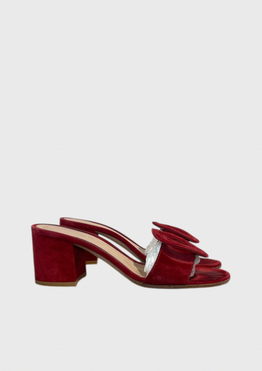 Mules Gianvito Rossi rouge T.37,5