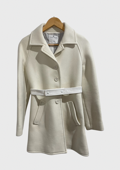 Manteau Courrèges crème T.38
