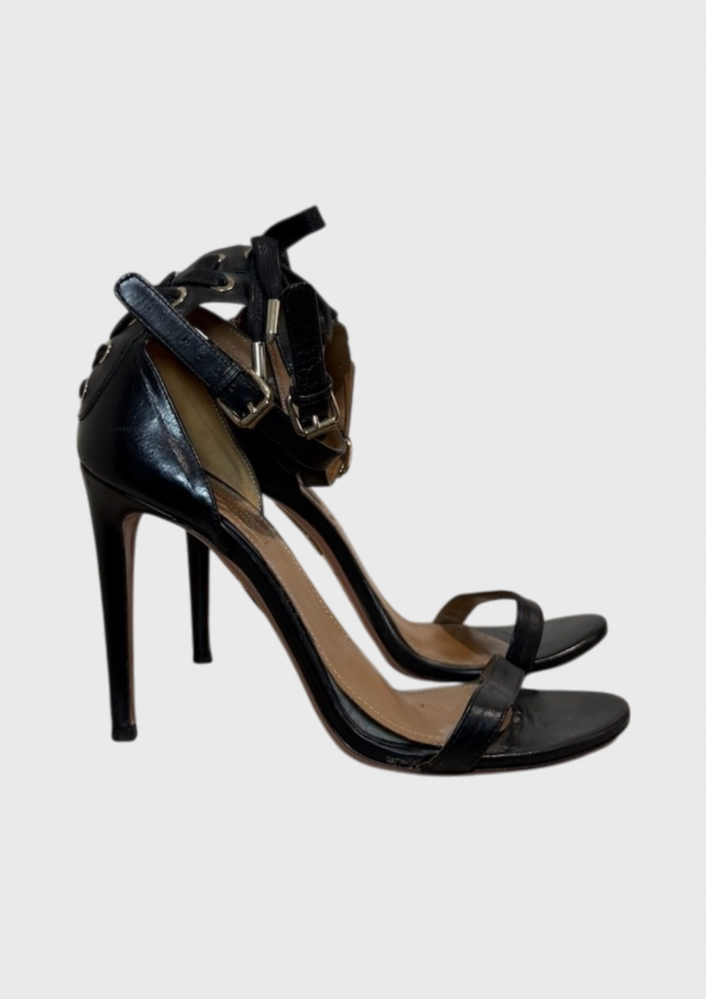 Sandales Aquazzura noires T.38