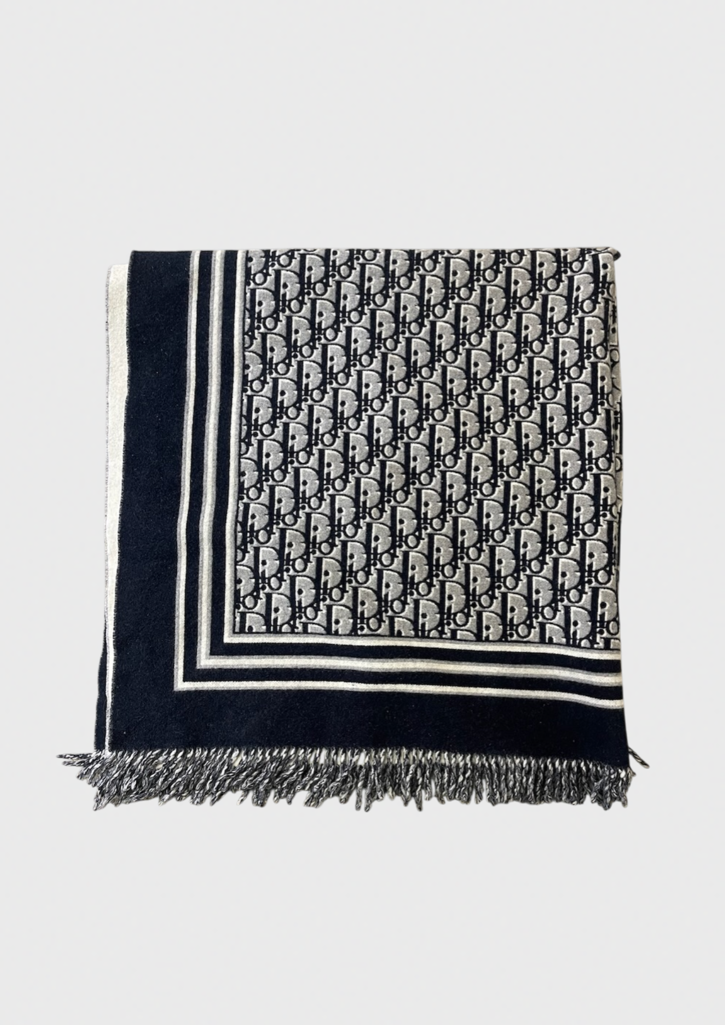Plaid Dior Oblique bleu
