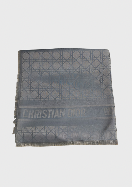 Châle Dior cannage bleu