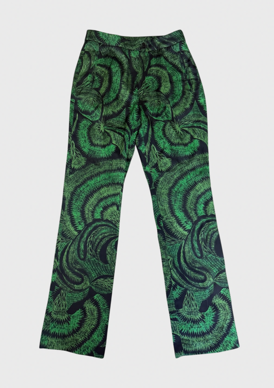 Pantalon Dries Van Noten vert T.38