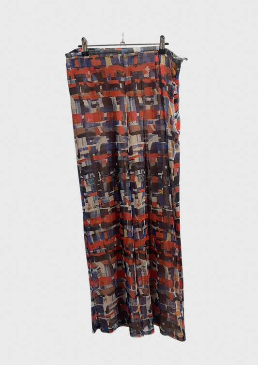 Pantalon Chanel imprimé T.44