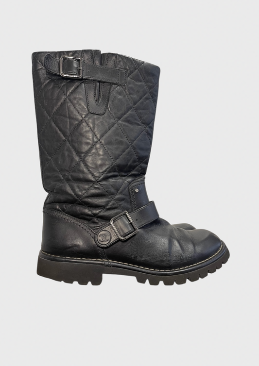 Bottes Chanel noires T.40