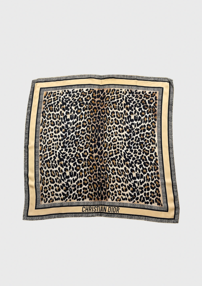 Foulard Christian Dior léopard