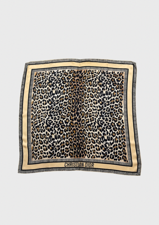 Foulard Christian Dior léopard