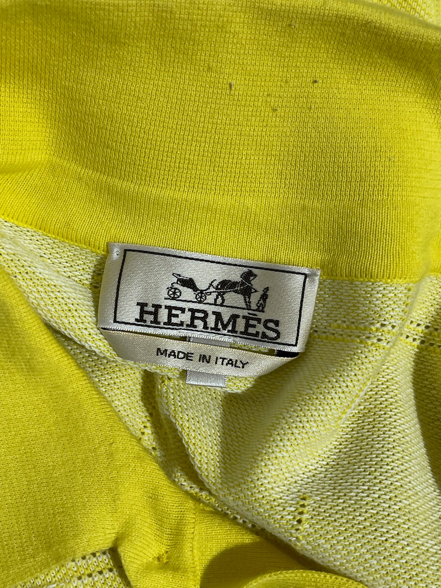 Polo Hermès jaune T.XL