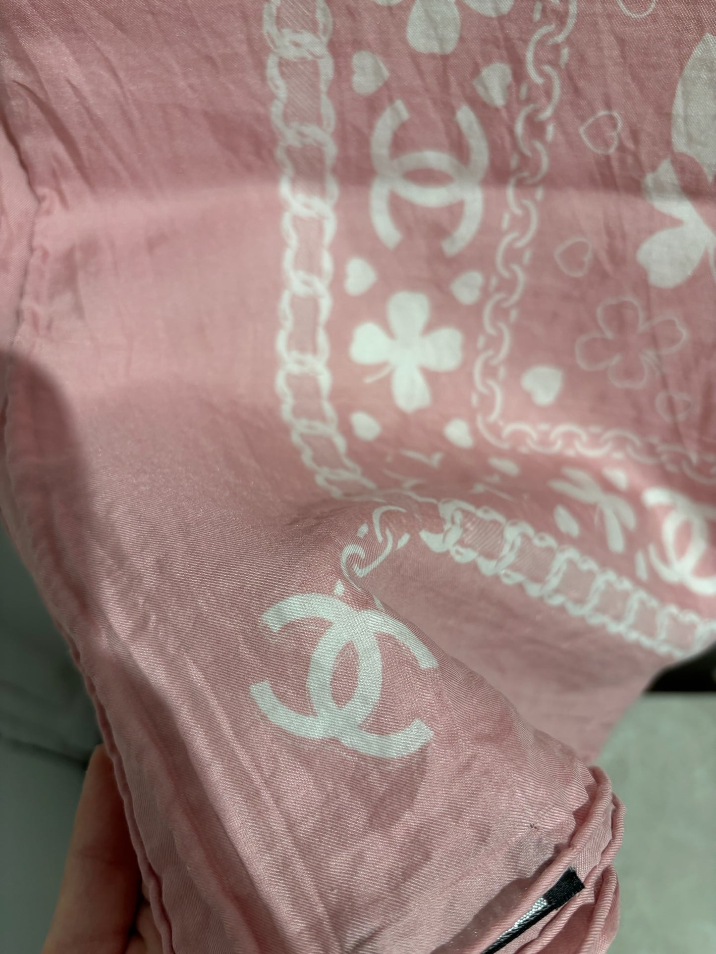 Foulard Chanel Rose