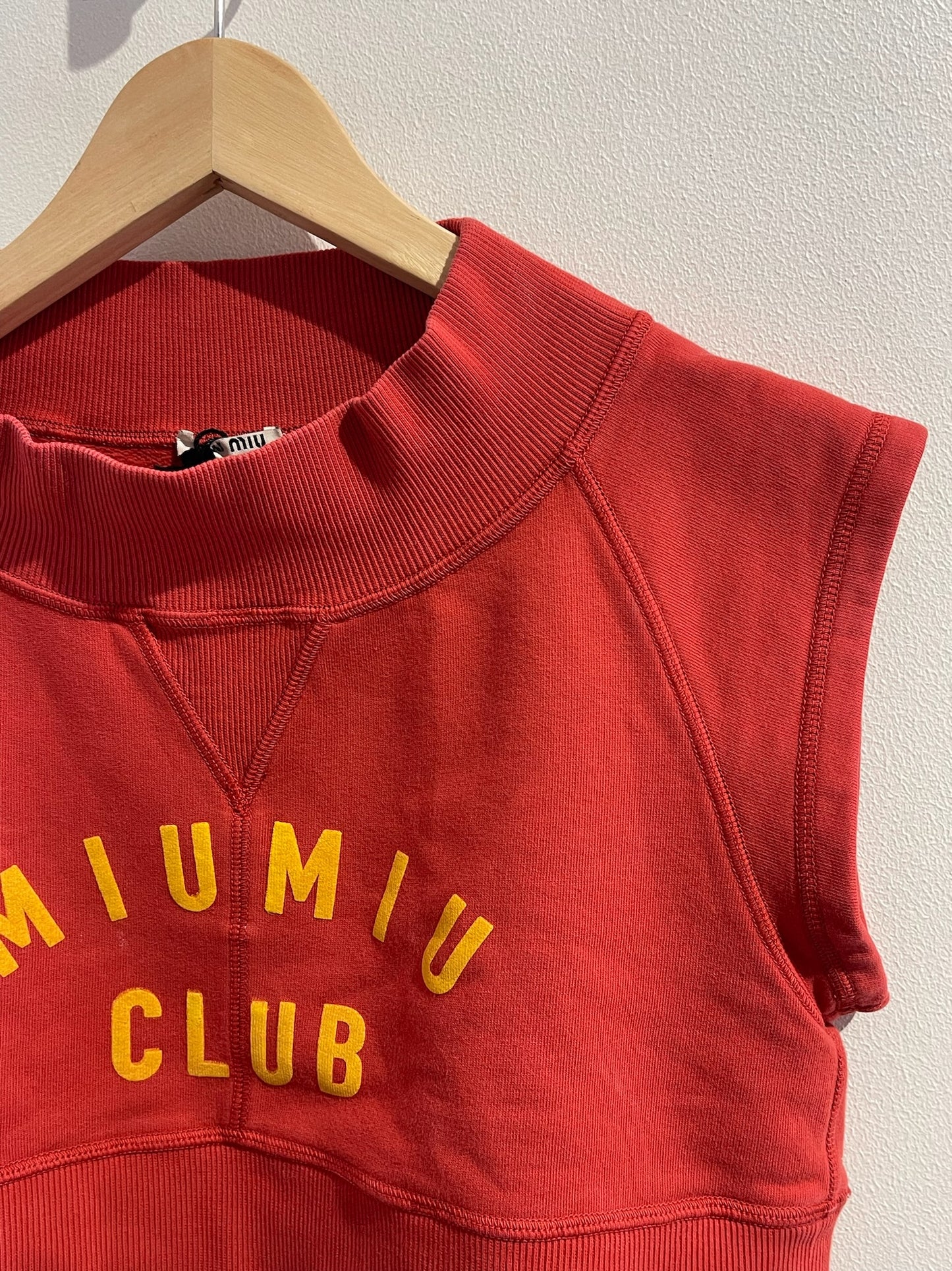 Sweat Miu Miu rouge T.XS