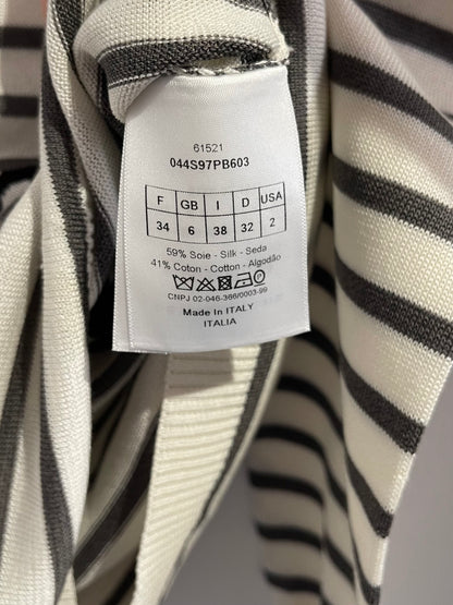 Pull Dior rayé T.34 NEUF