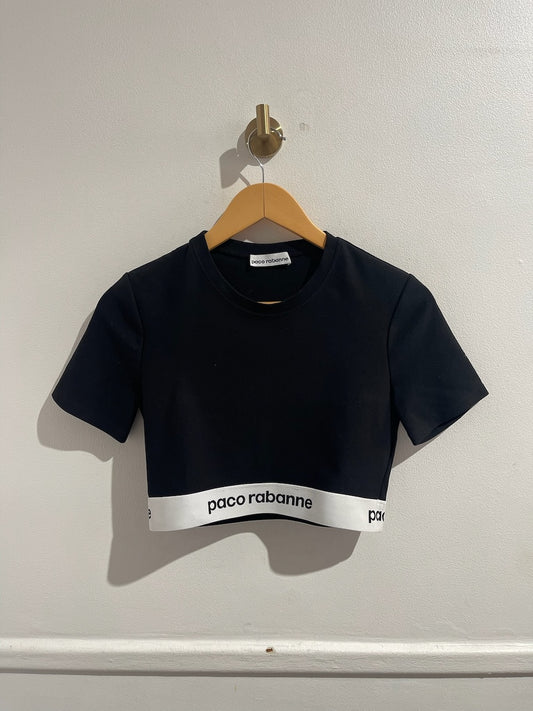 Top Paco Rabanne noir T.L