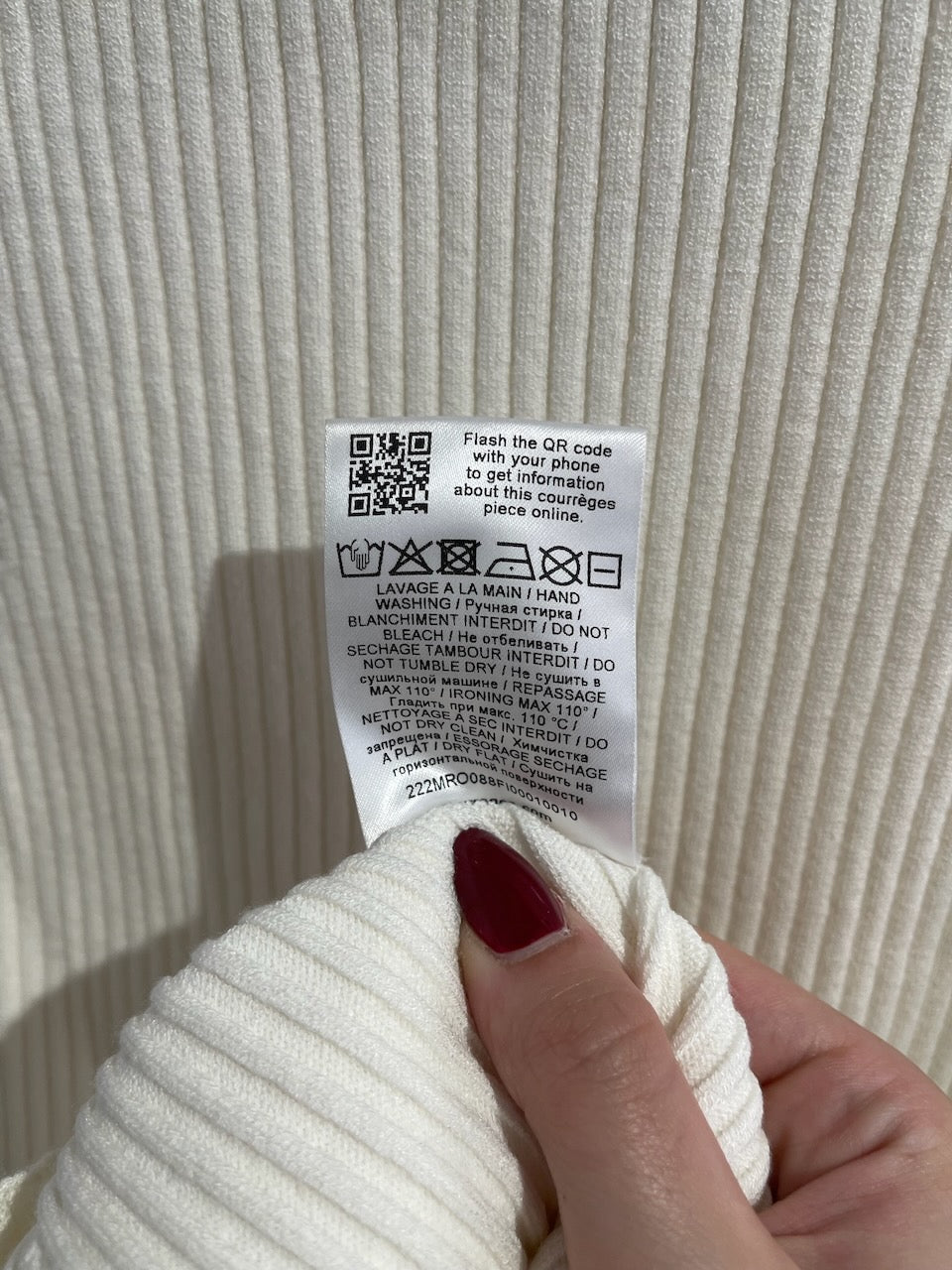 Robe Courrèges blanche T.2