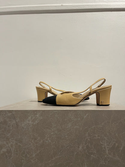 Slingback Chanel beige T.37