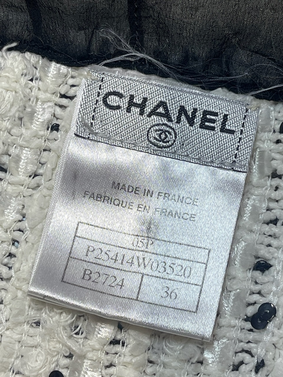 Veste Chanel blanche T.36