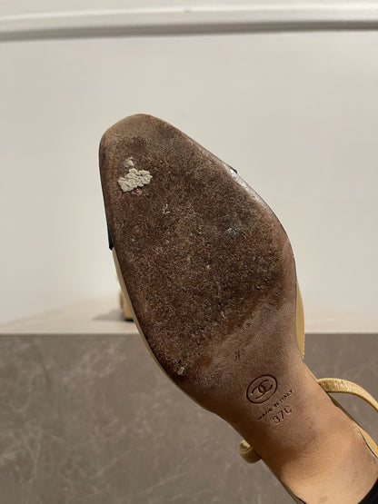 Slingback Chanel beige T.37