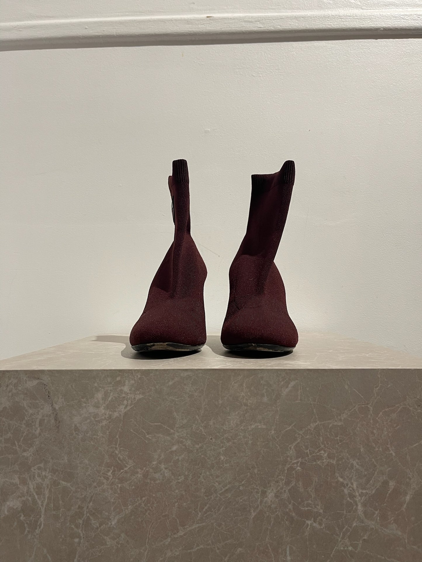 Bottines Prada bordeaux T.37