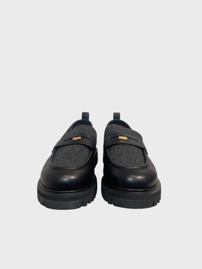 Mocassins Loro Piana noirs T.41