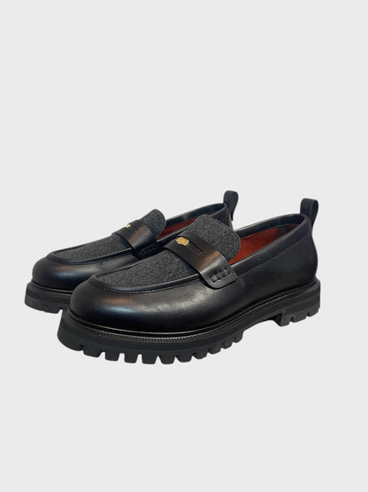 Mocassins Loro Piana noirs T.41