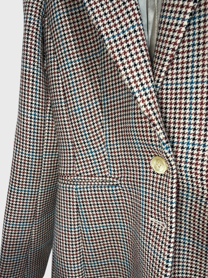 Blazer Off-White pied-de-poule T.34