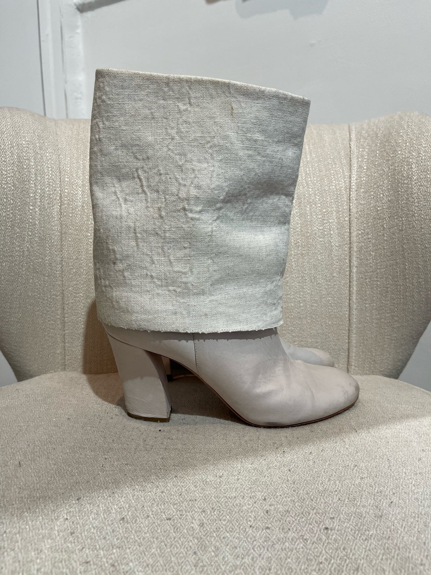 Bottes Casadei blanches T.38