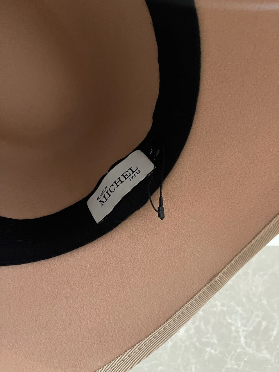 Chapeau Maison Michel rose T.L