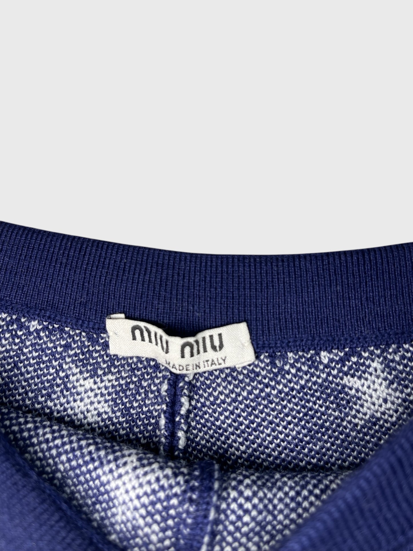 Short Miu Miu bleu T.34