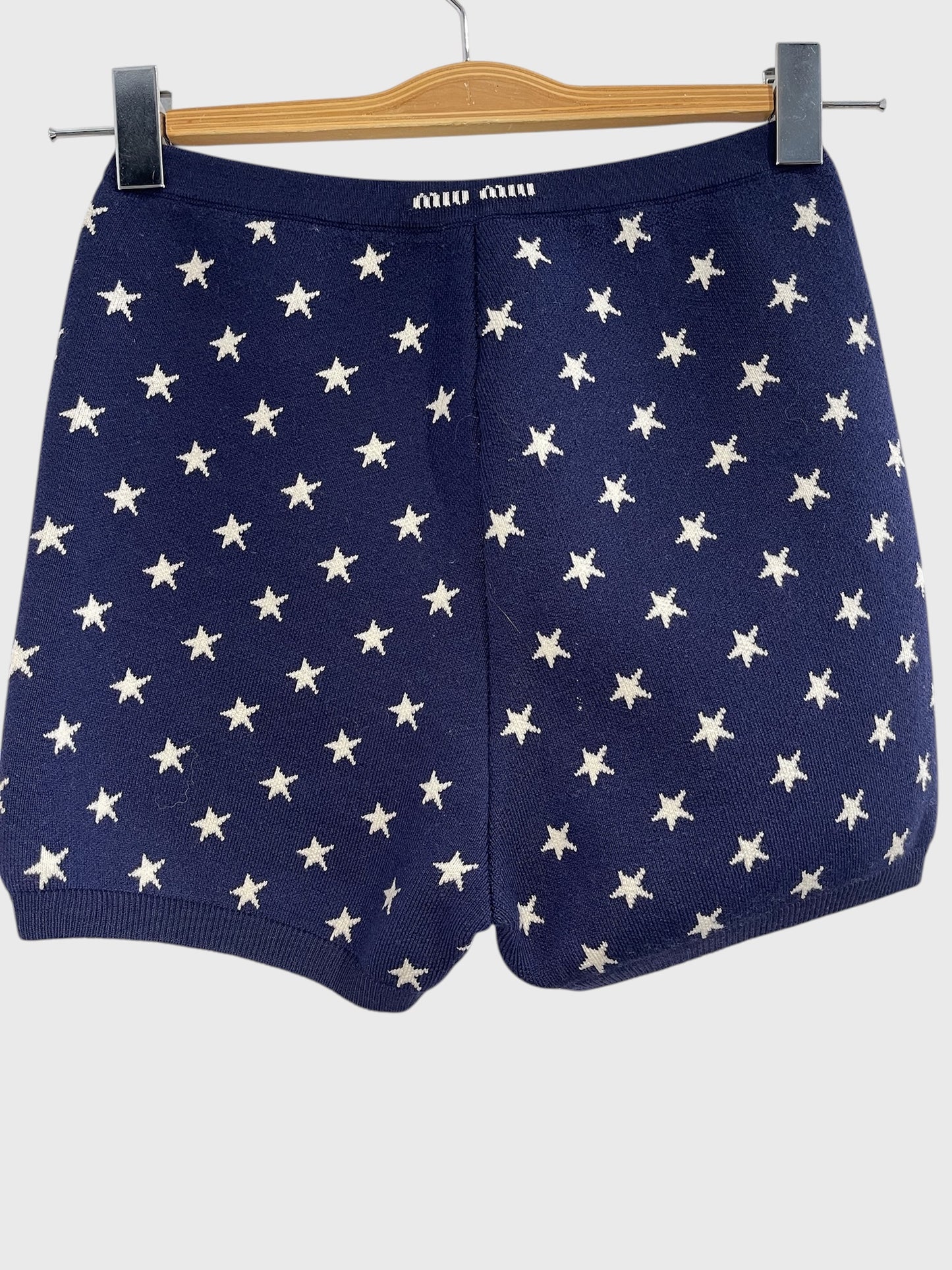 Short Miu Miu bleu T.34