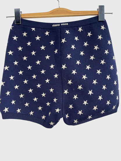 Short Miu Miu bleu T.34