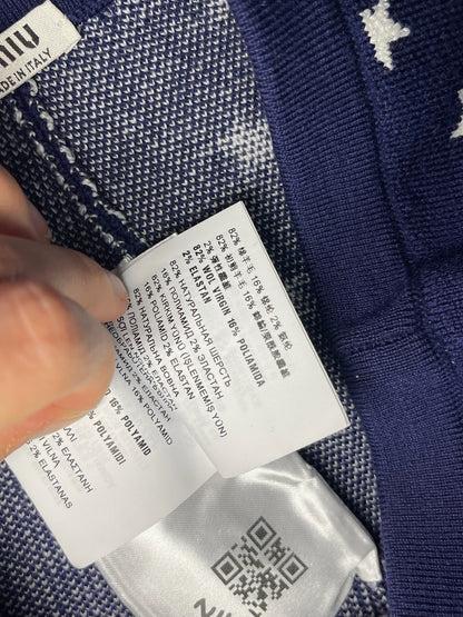 Short Miu Miu bleu T.34