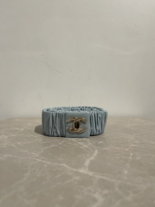 Ceinture Chanel bleu ciel
