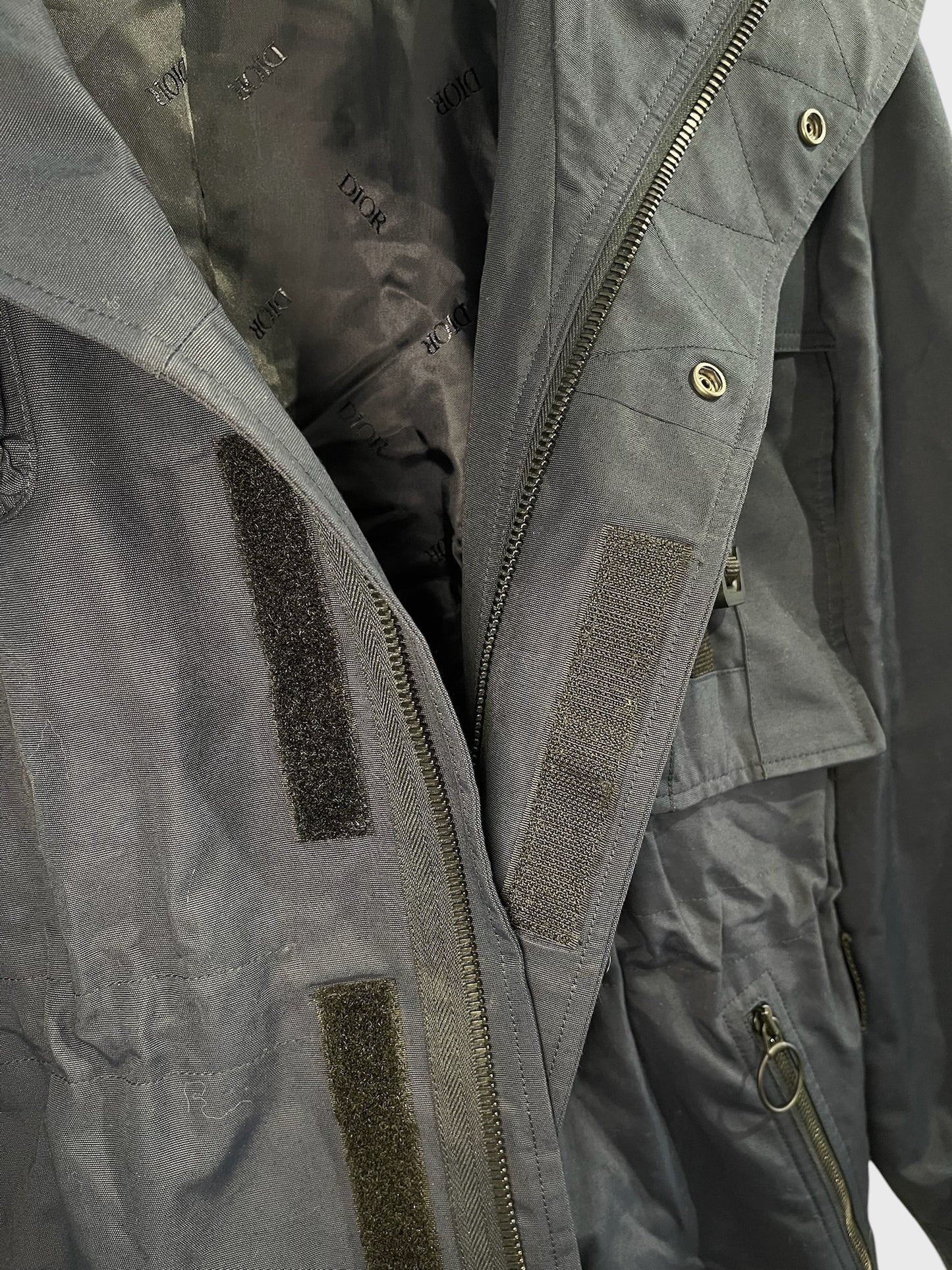 Parka Dior bleu marine T.46