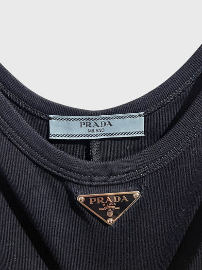 Robe Prada bleu marine T.36